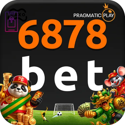 Imagem promovendo o app oficial da 6878bet para mobile