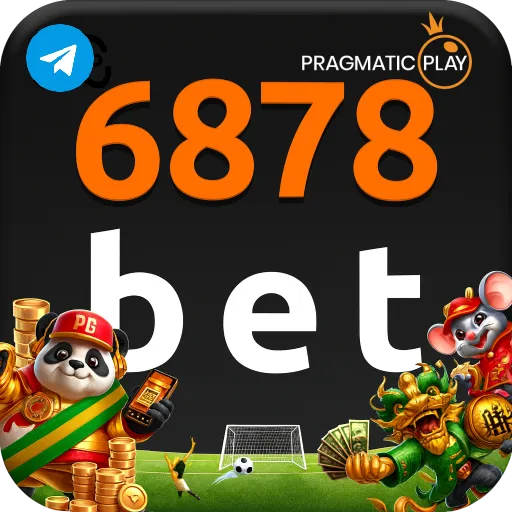 Imagem promovendo o canal oficial da 6878bet no Telegram